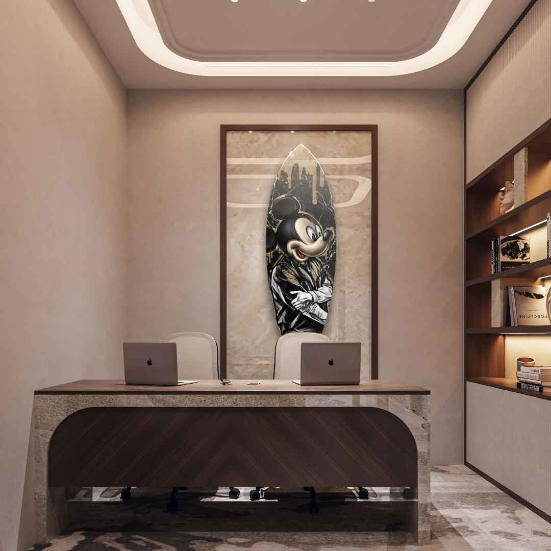 Surfboard Gangster King - Blattgold