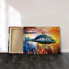 Wall Art helicopter poster The Heli