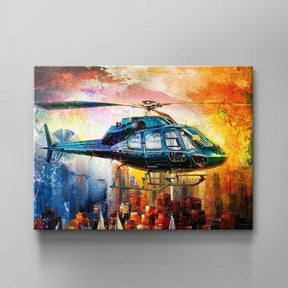 Wall Art helicopter poster The Heli