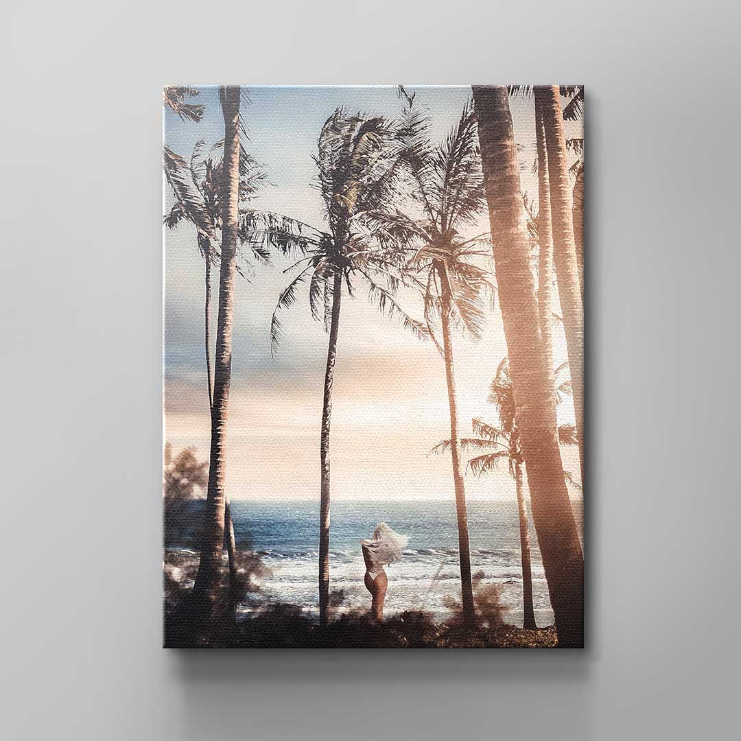 Wall Art poster sunset island tropical palms Tropical Island
