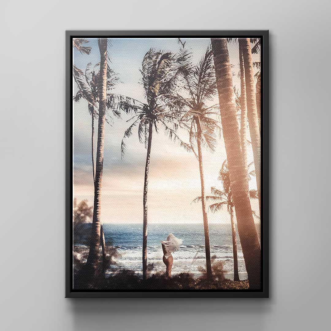 Wall Art poster sunset island tropical palms Tropical Island