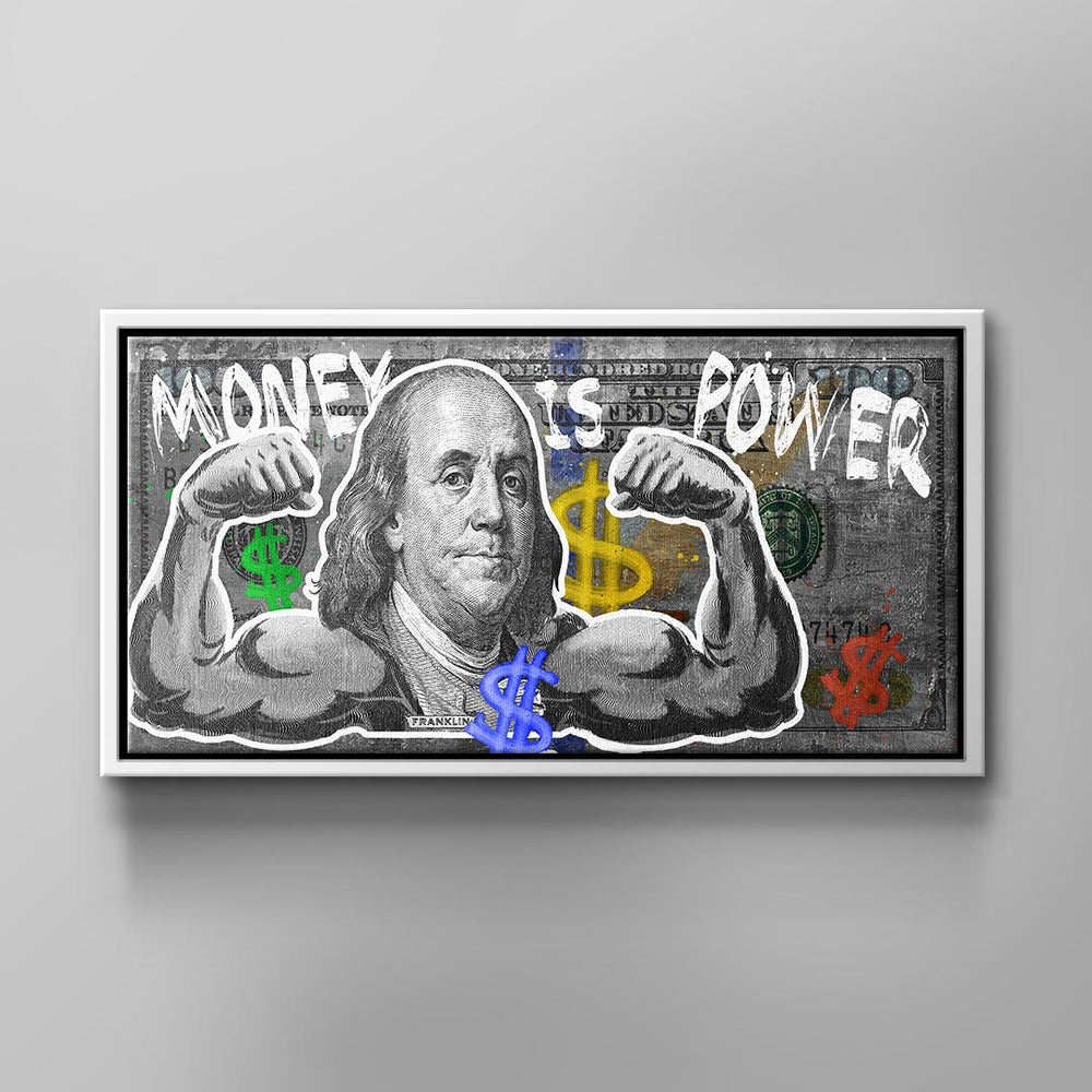 Money is Power Leinwandbild – Ansicht 3