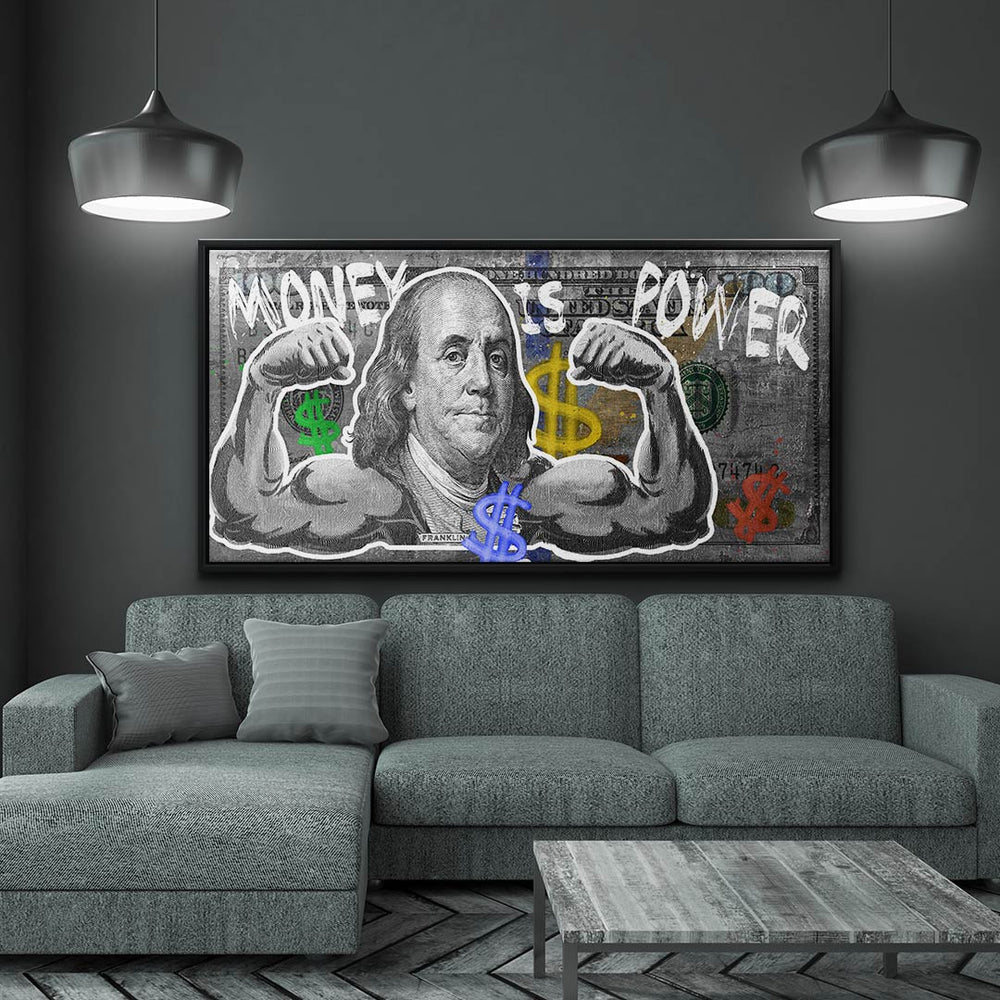 Money is Power Leinwandbild – Ansicht 2