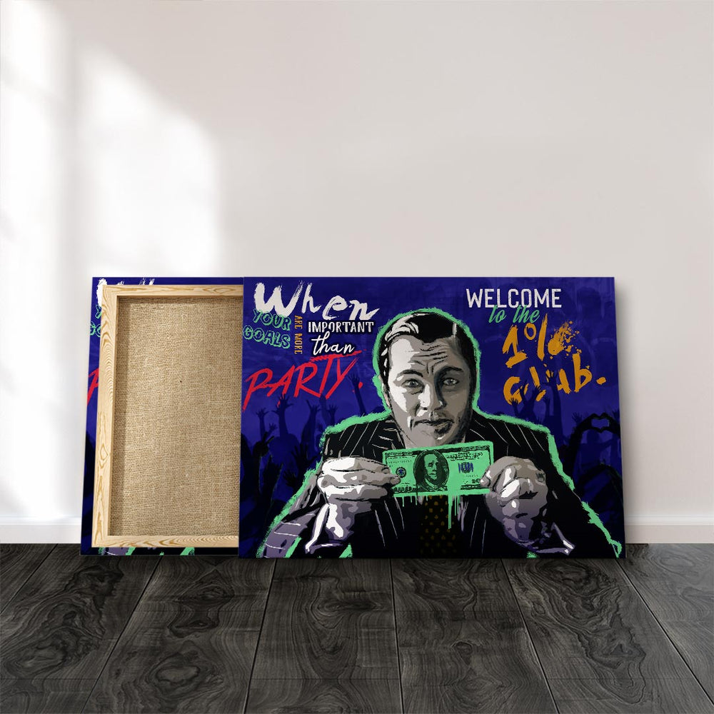 Welcome to the club 1% Club Leinwandbild – Ansicht 2