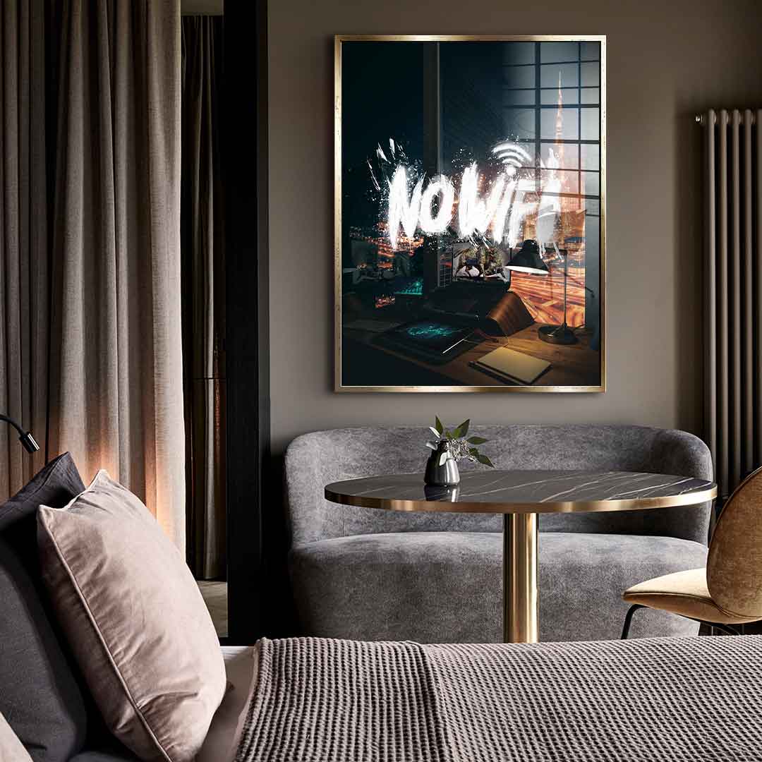 NO WIFI - Acrylglas